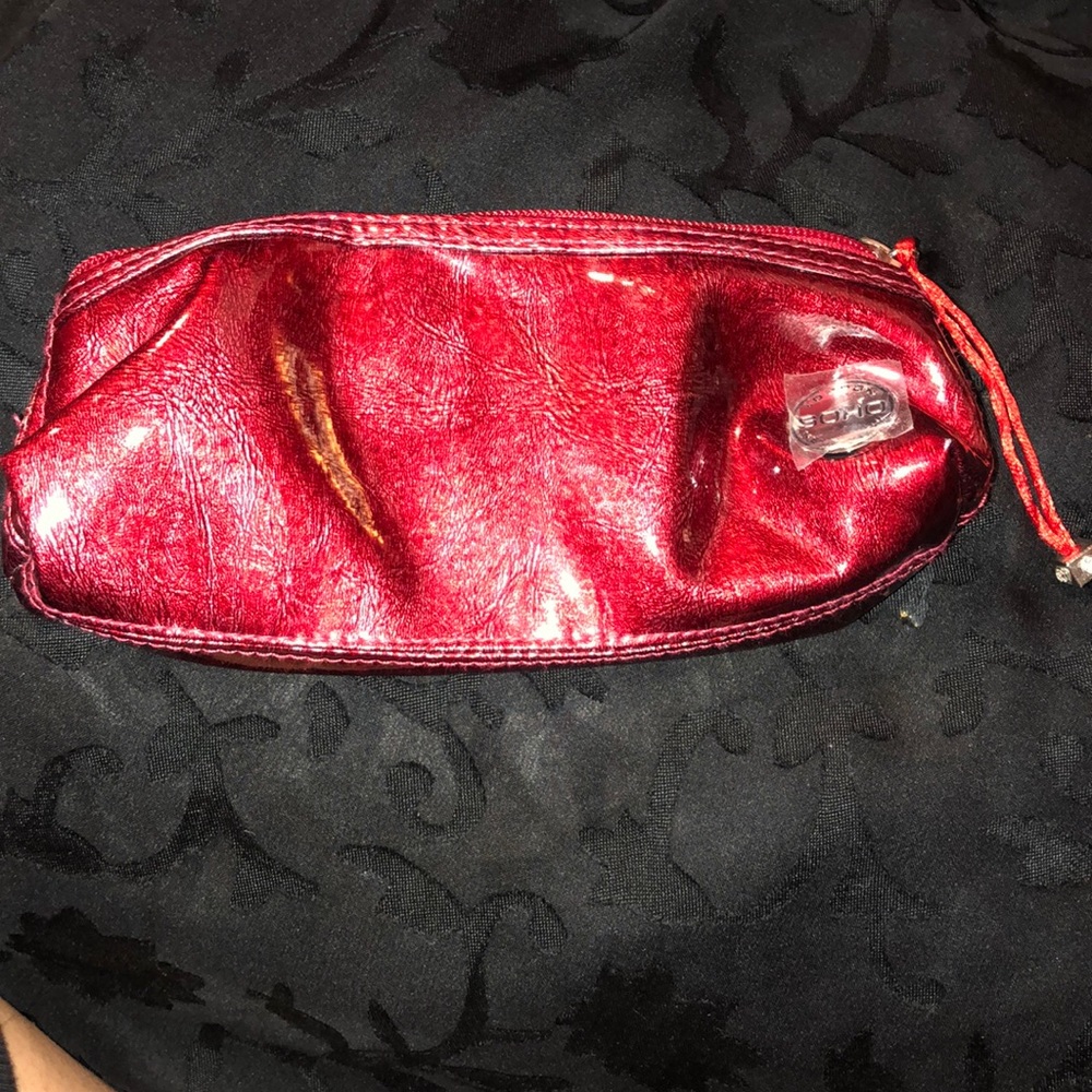 Soho red makeup bag
